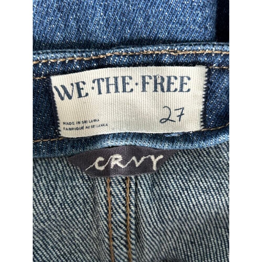 We The Free CRVY High Rise Flare Jeans Button Front Size 27 - Picture 10 of 14